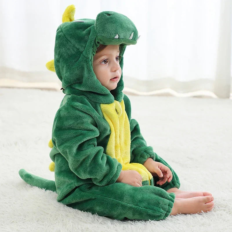 FleecePanda™ | Baby-Overall mit Tierkapuze aus weichem Flanell