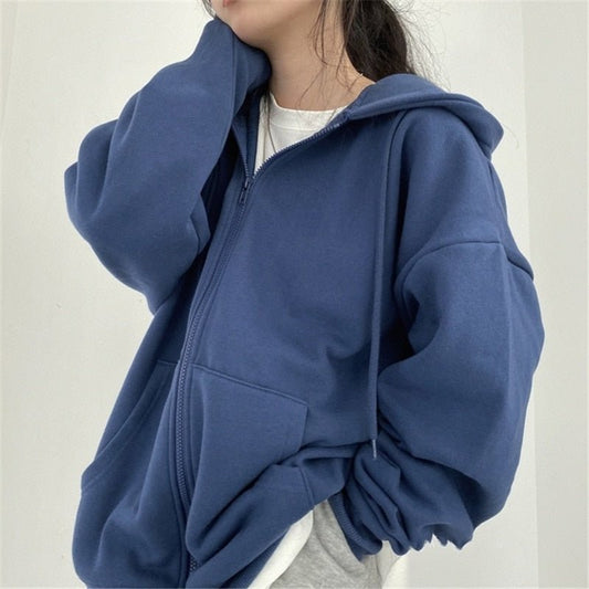 Yvonne | Veste Femme Oversize à Capuche avec Poches, Style Moderne & Confortable