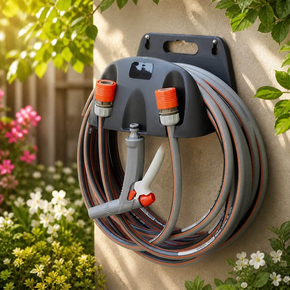 GartenOrdia™ | Wandhalterung für Gartenschläuche – Platzsparend und Praktisch