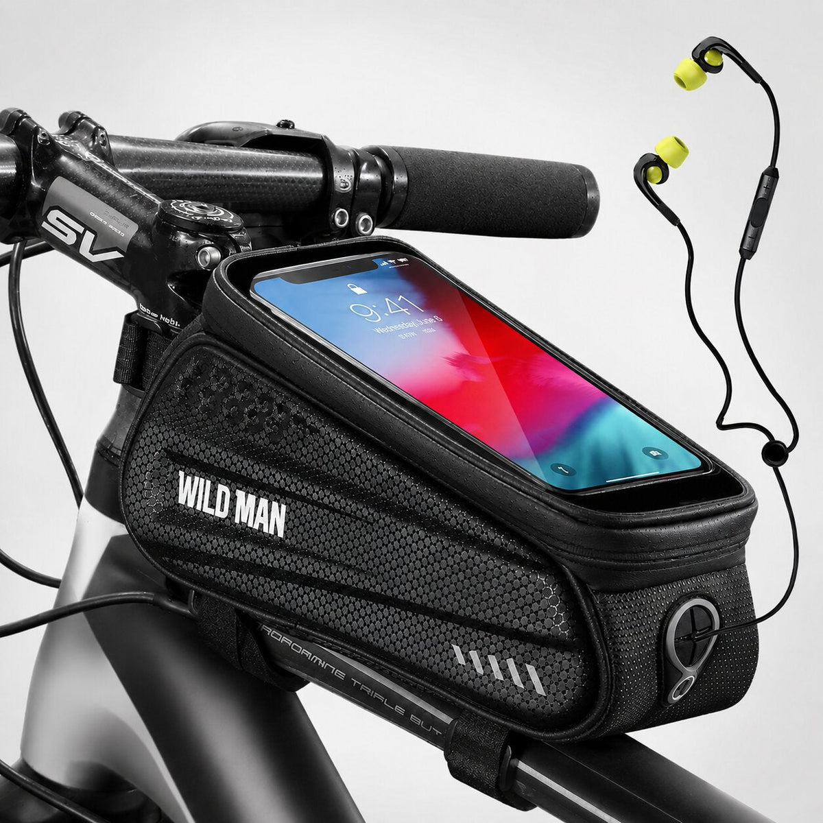 VeloraRide™ | Fahrradtasche mit Handyhalterung und Touchscreen-Fenster