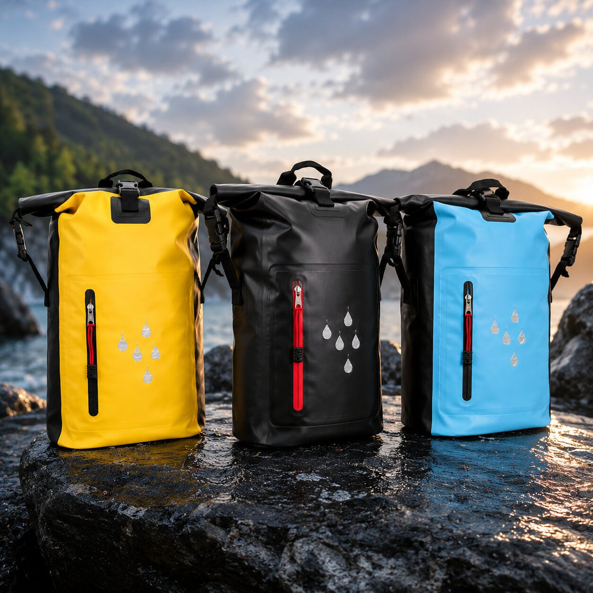 AquaTrek™ | Wasserabweisender Outdoor-Rucksack mit Reißverschlussfach