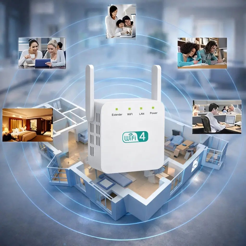 SignalBoost™ | WLAN-Verstärker mit 300 Mbps, WPS und Ethernet-Anschluss