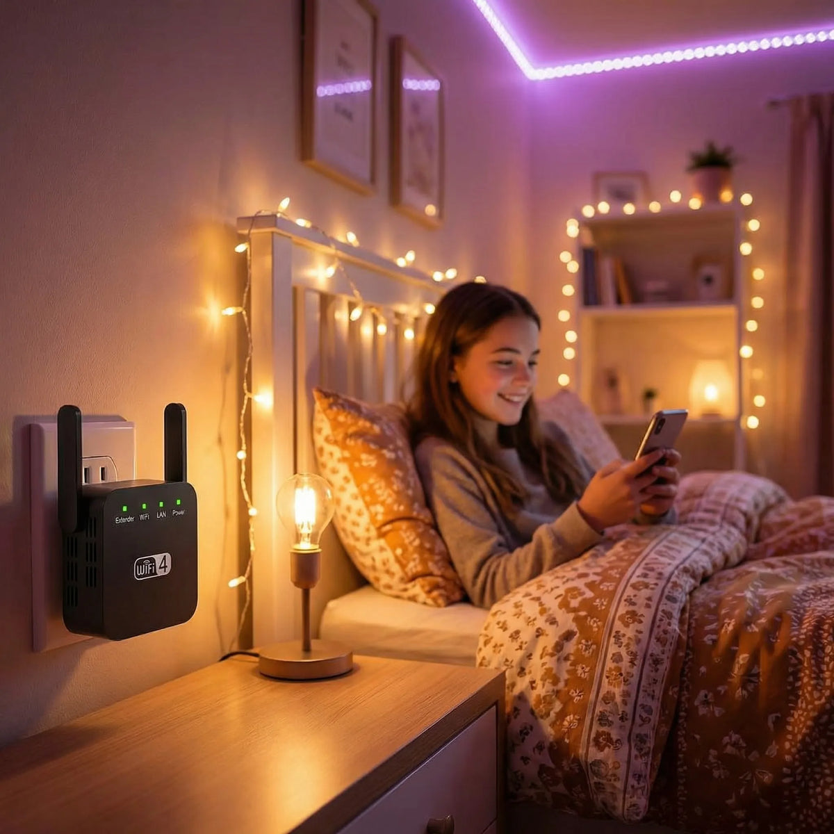 SignalBoost™ | WLAN-Verstärker mit 300 Mbps, WPS und Ethernet-Anschluss