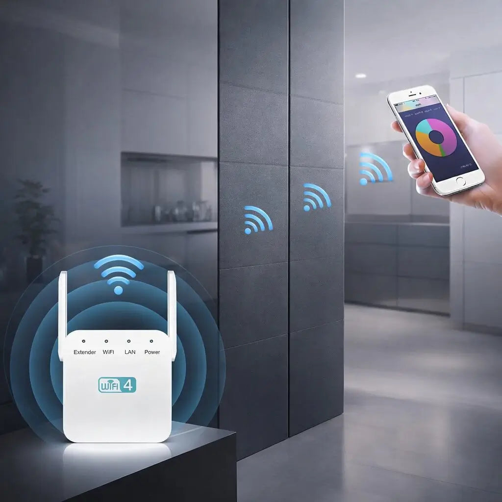 SignalBoost™ | WLAN-Verstärker mit 300 Mbps, WPS und Ethernet-Anschluss
