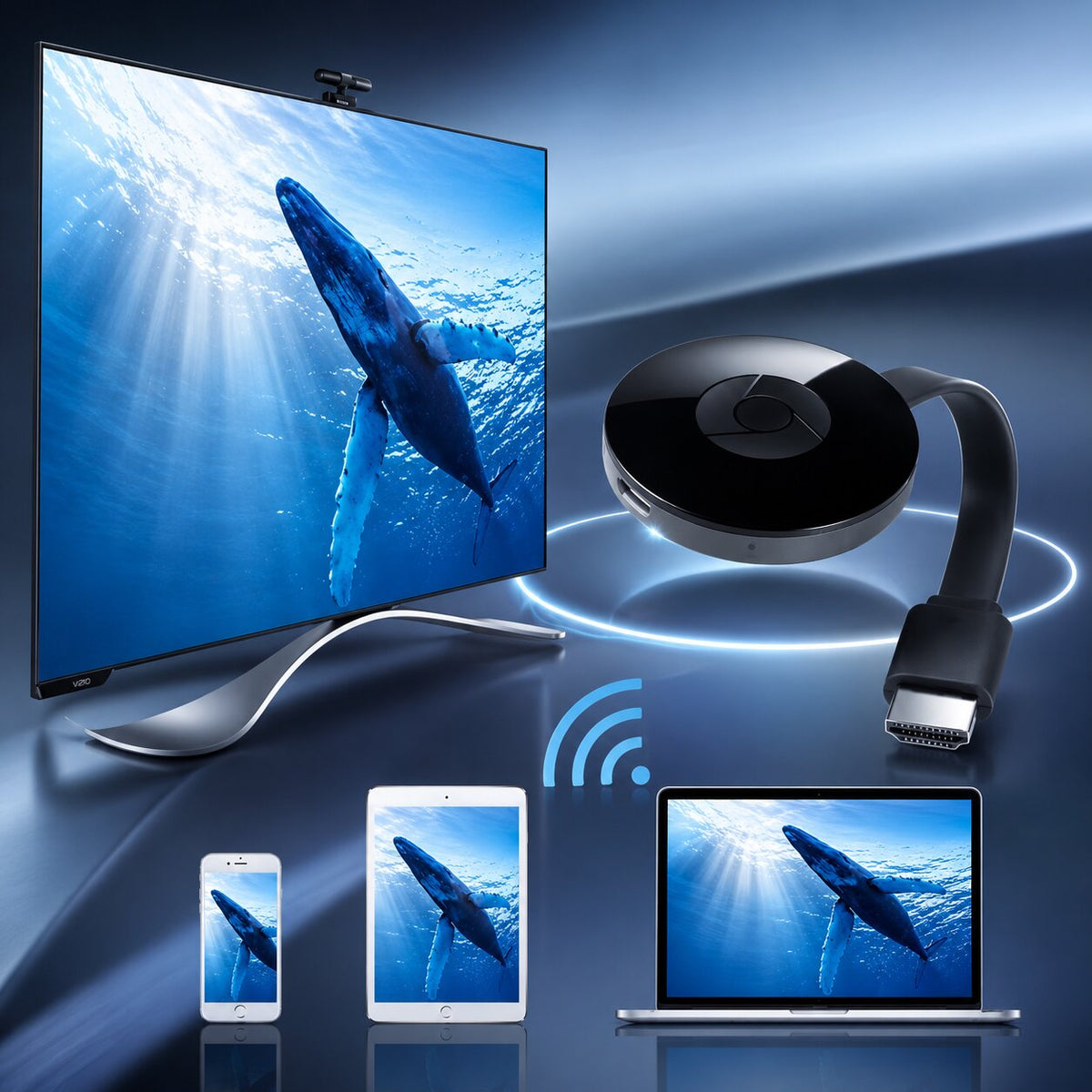 StreamVexa™ | WLAN-HDMI-Adapter für kabellose Bildschirmspiegelung in 1080p